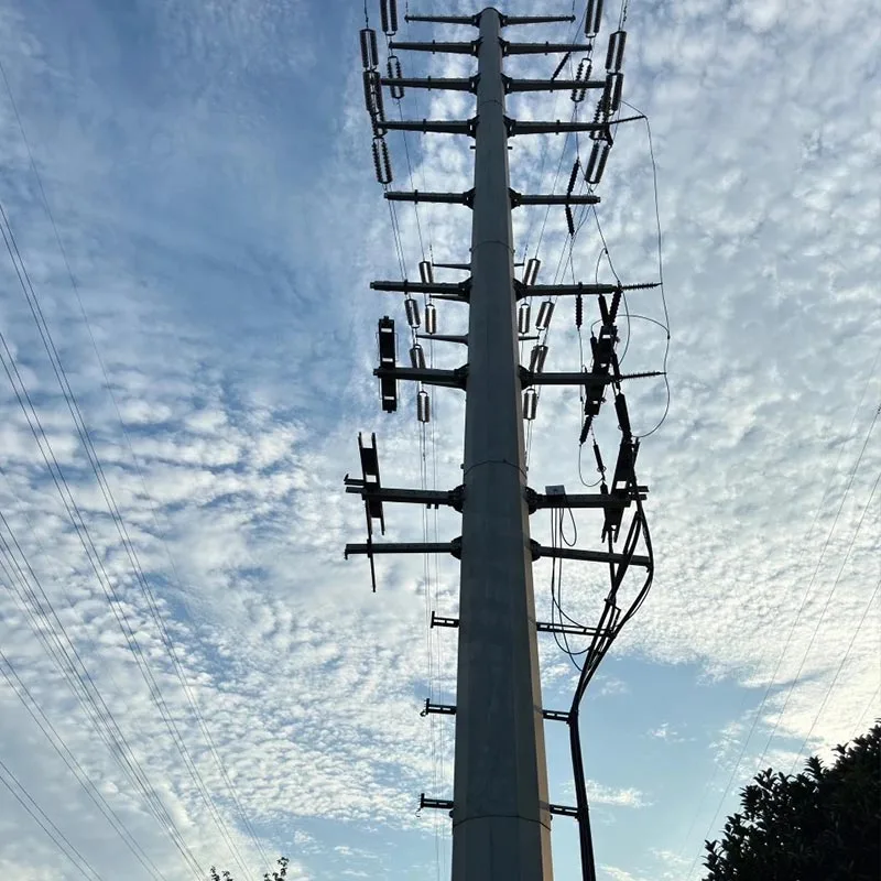Galvanized Steel Pipe Transmission Tower